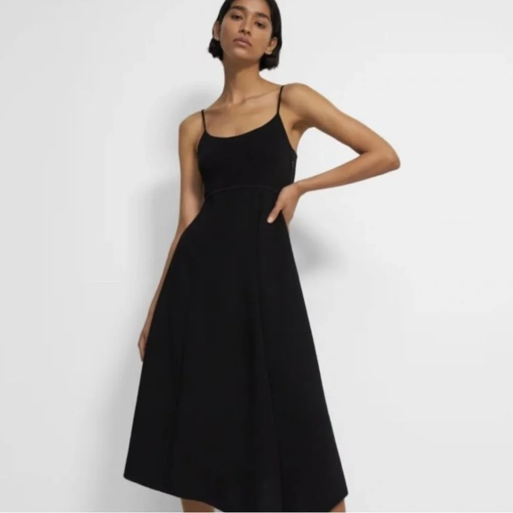 Theory Black Midi Dress